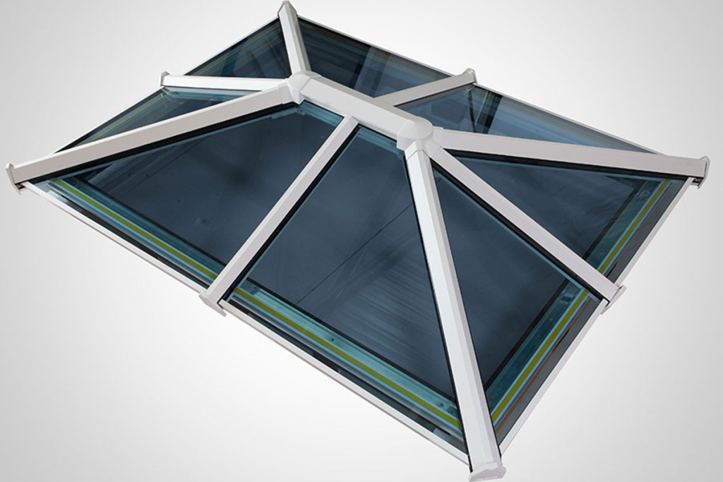Modern roof lantern installed in a Lincolnshire home