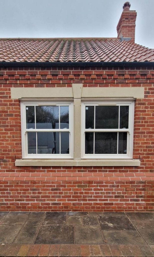 Sliding sash windows installed on a home in Boston, Lincolnshire