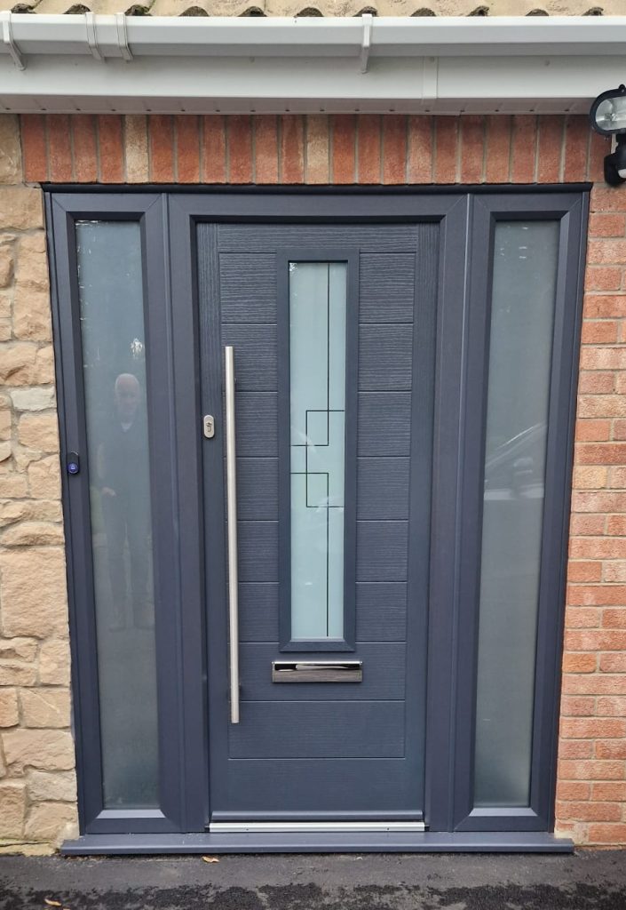 Anthracite Composite Door and Double Side Screen Installation in Lincolnshire