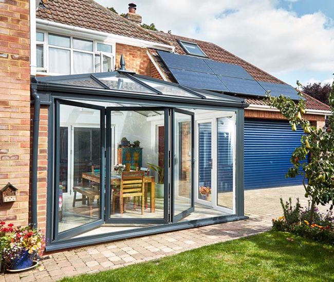 Modern conservatory installed in a Lincolnshire home