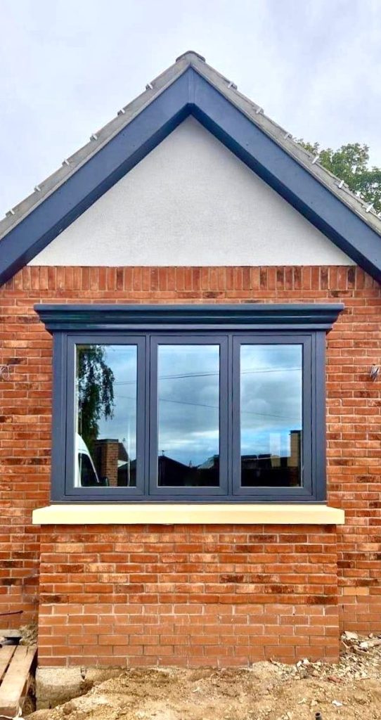 Anthracite Grey Box Bay Window installed on a home in Boston, Lincolnshire